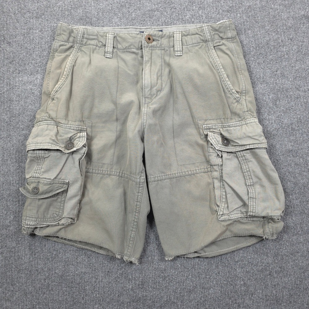 American Eagle Cargo Shorts Mens 30 Green Classic Fit Cotton Utility Gorpcore